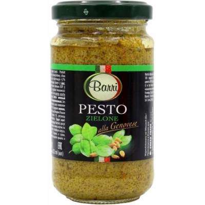 Barri PESTO ZIELONE alla Genovese BAZYLIA NERKOWCE 190g