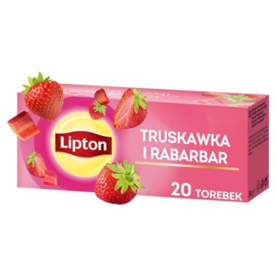 Lipton HERBATA OWOCOWA AROMATYZOWANA ekspresowa TRUSKAWKA