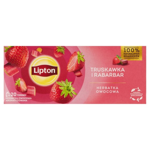Lipton HERBATA OWOCOWA AROMATYZOWANA ekspresowa TRUSKAWKA