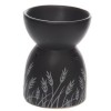 KOMINEK CERAMICZNY na olejki CZARNY z TRAWĄ pomysł prezent