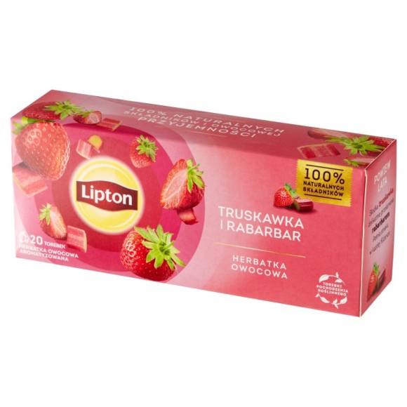 Lipton HERBATA OWOCOWA AROMATYZOWANA ekspresowa TRUSKAWKA