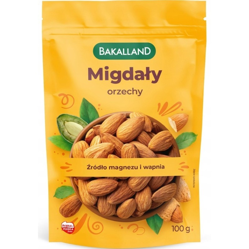 Bakalland MIGDAŁY całe orzechy 100g