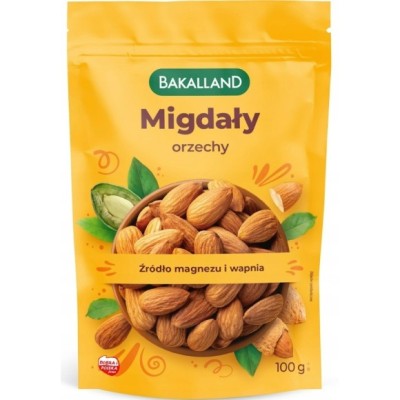 Bakalland MIGDAŁY całe orzechy 100g