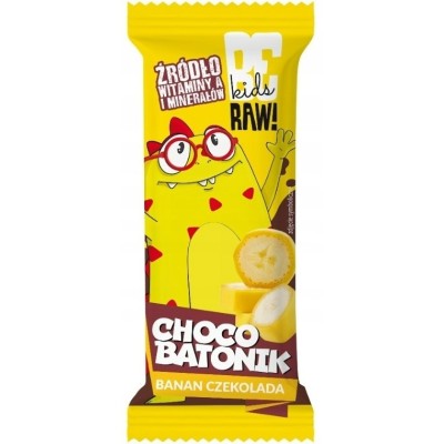 BeRaw Kids CHOCO BATONIK Banan Czekolada 25g