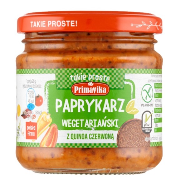 Primavika PAPRYKARZ WEGETARIAŃSKI Z QUINOA CZERWONĄ pasta