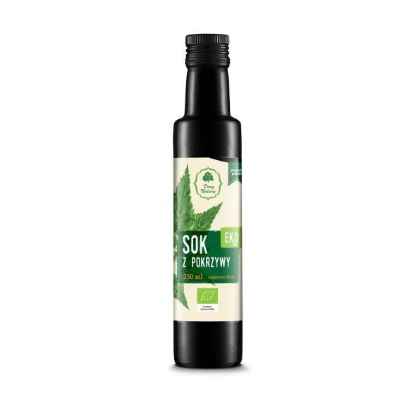 Dary Natury SOK Z POKRZYWY eko 250ml wsparcie ANEMIA SKÓRA
