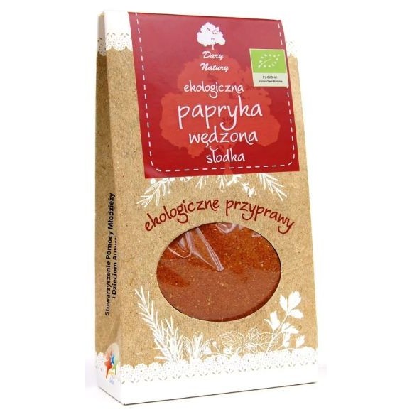 Dary Natury PAPRYKA WĘDZONA SŁODKA ekologiczna EKO 50g