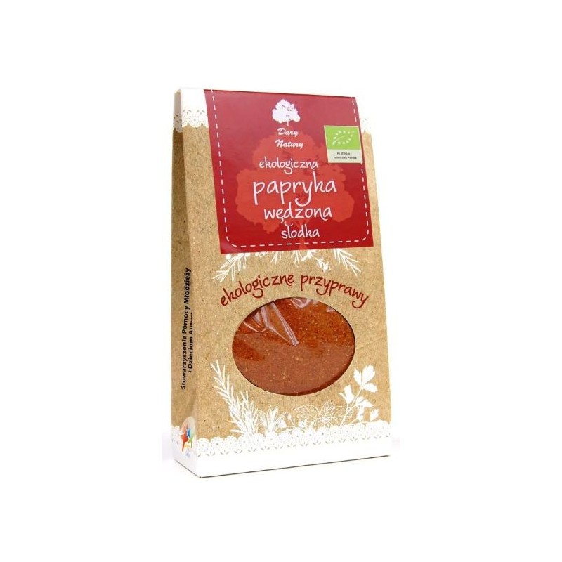Dary Natury PAPRYKA WĘDZONA SŁODKA ekologiczna EKO 50g