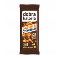 Dobra kaloria BATON ORZESZKI CZEKOLADA wege przekąska bez