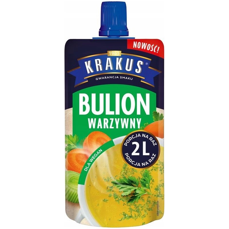 KRAKUS BULION WARZYWNY W PŁYNIE wolnogotowany na 2L 100G