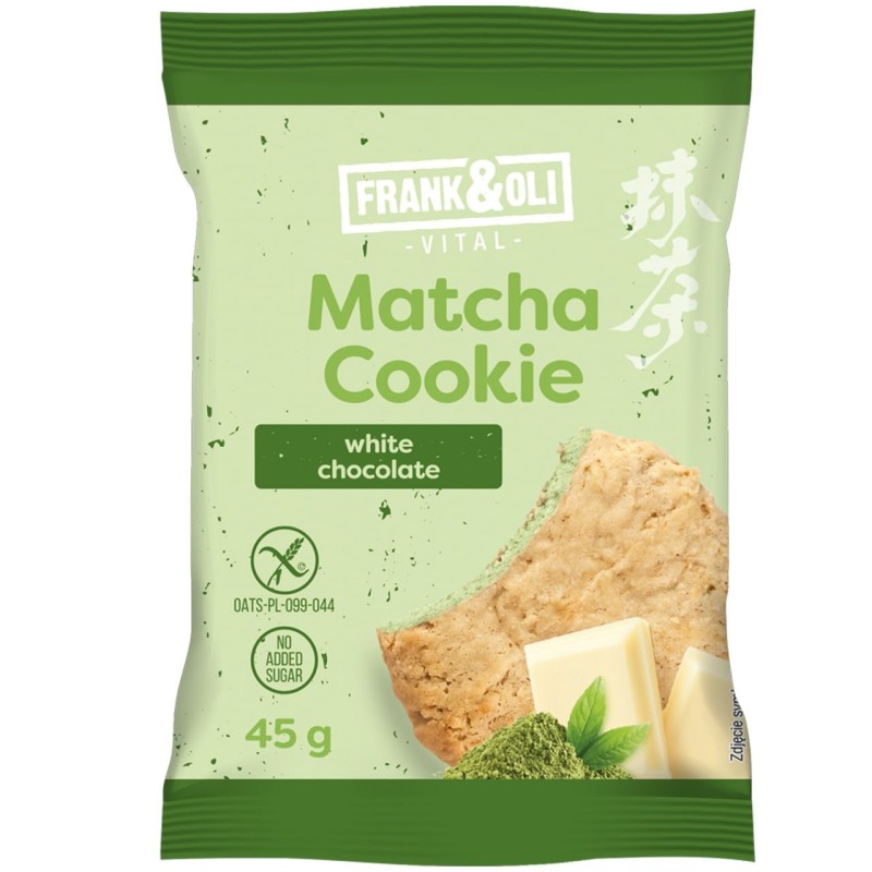 Frank&Oli CIASTKO MATCHA BIAŁA CZEKOLADA bez dodatku cukru