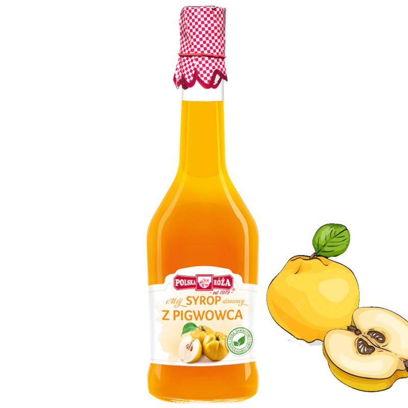 Polska Róża Domowy SYROP Z PIGWOWCA pigwowiec 500ml