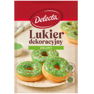 Delecta LUKIER ZIELONY dekoracyjny 80g  do ciast ciastek