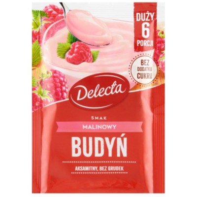 BUDYŃ SMAK MALINOWY MALINA duży 64g na 6 PORCJI bez dodatku