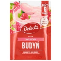 BUDYŃ SMAK MALINOWY MALINA duży 64g na 6 PORCJI bez dodatku
