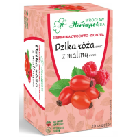 Herbapol DZIKA RÓŻA z MALINĄ herbata owocowo ziołowa 20szt