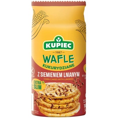 Kupiec WAFLE KUKURYDZIANE z SIEMIENIEM LNIANYM extra