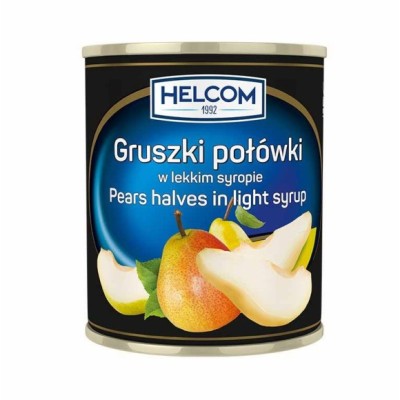 Helcom GRUSZKI POŁÓWKI w lekkim syropie PUSZKA 820g / 850ml
