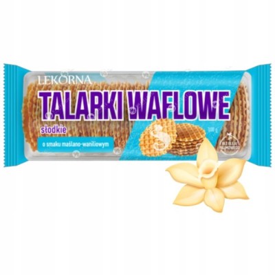 Lekorna TALARKI WAFLOWE słodkie o smaku MAŚLANO WANILOWYM
