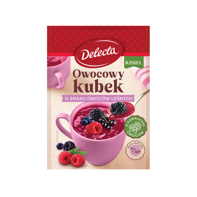 Delecta OWOCOWY KUBEK KISIEL INSTANT owoce leśne