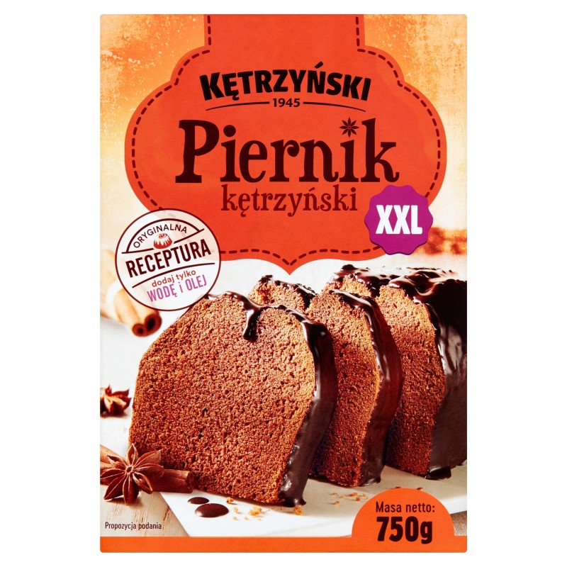 KĘTRZYŃSKI PIERNIK XXL 750g mieszanka do wypieku ciasta