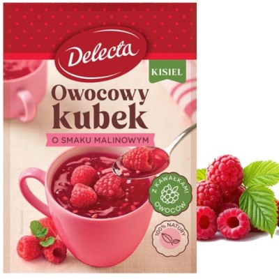 Delecta OWOCOWY KUBEK KISIEL INSTANT malinowy malina 30g