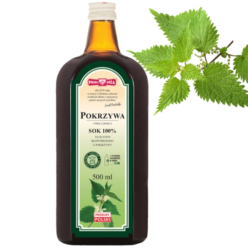 Polska Róża SYROP Z POKRZYWY 500ml