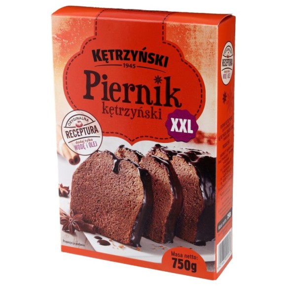 KĘTRZYŃSKI PIERNIK XXL 750g mieszanka do wypieku ciasta
