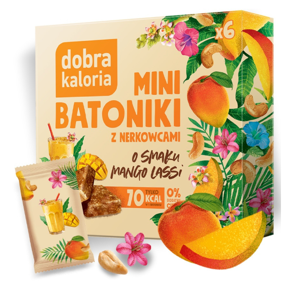 DOBRA KALORIA - MINI BATONII - MANGO LASSI 102g . kartonik