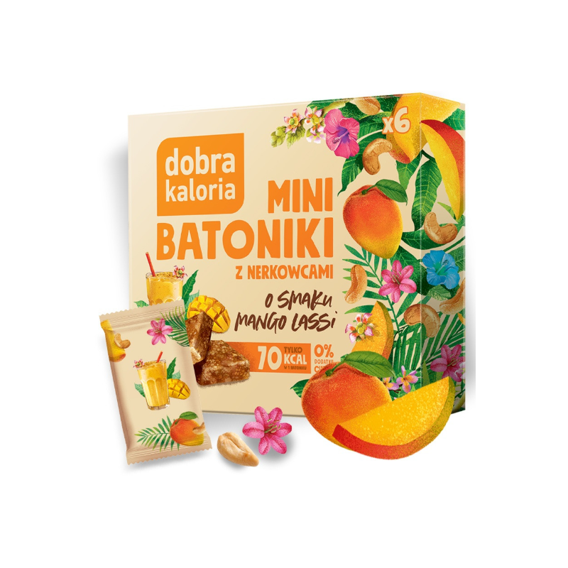 DOBRA KALORIA - MINI BATONII - MANGO LASSI 102g . kartonik
