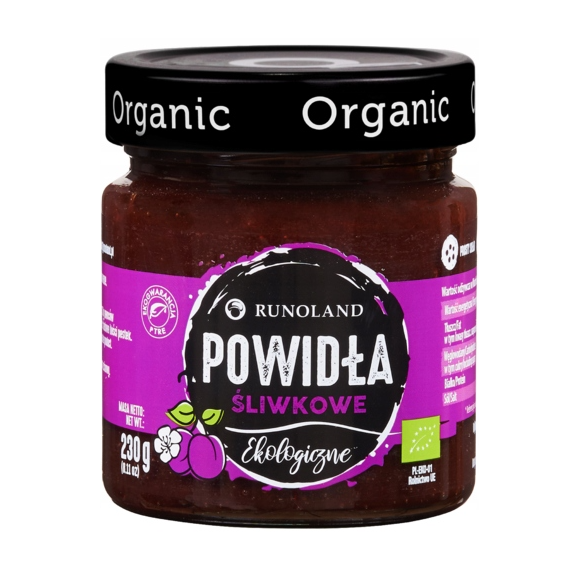 Runoland POWIDŁA ŚLIWKOWE ekologiczne organiczne 230g