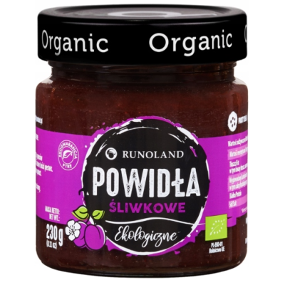 Runoland POWIDŁA ŚLIWKOWE ekologiczne organiczne 230g