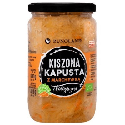 Runoland KAPUSTA KISZONA z MARCHEWKĄ ekologiczna 680g
