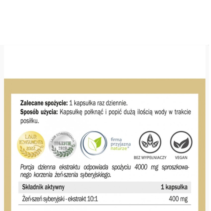 Yango ŻEŃ-SZEŃ SYBERYJSKI 90 kapsułek