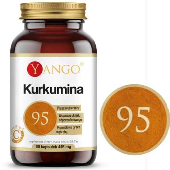 Yango KURKUMINA 95 plus PIPERYNA 60 kapsułek