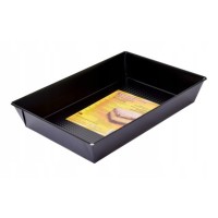 FORMA BLACHA DO PIECZENIA bardzo duża 39x23,5x7cm CZARNA