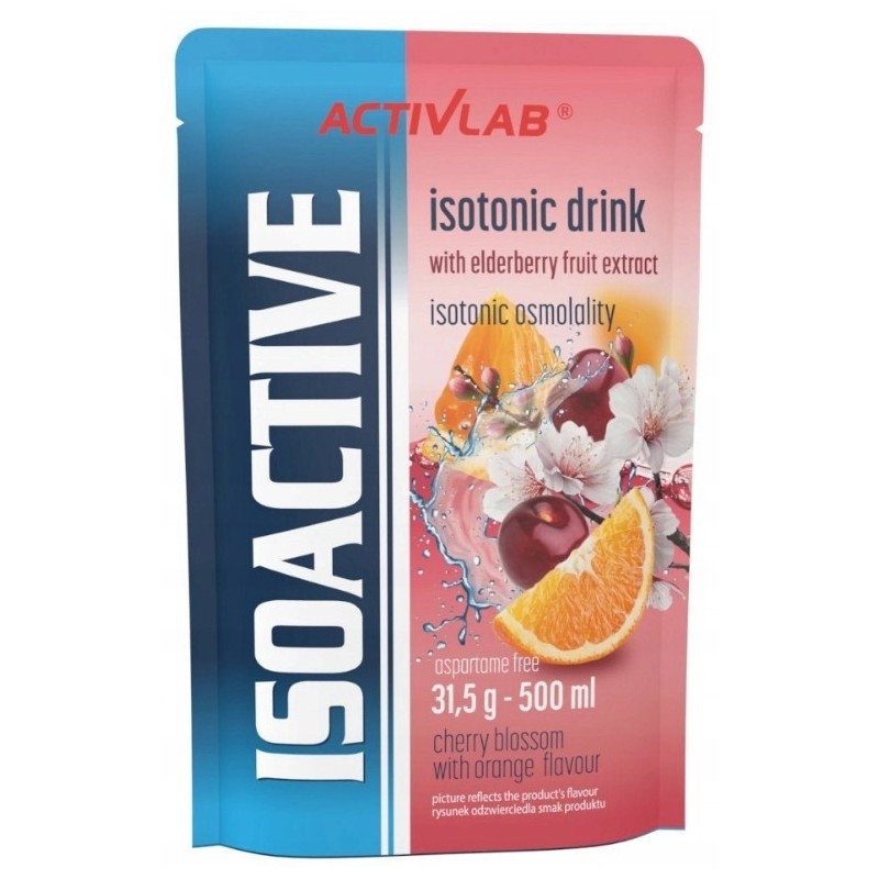 ISOACTIVE Izotonik WIŚNIA z POMARAŃCZĄ 31,5g 1 sztuka nr12
