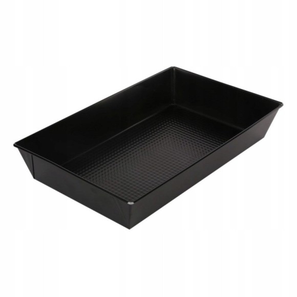 FORMA BLACHA DO PIECZENIA bardzo duża 39x23,5x7cm CZARNA