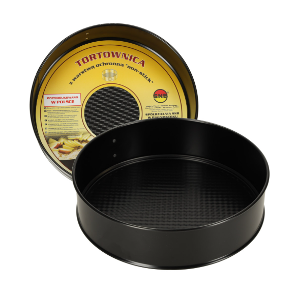 TORTOWNICA OKRĄGŁA ROZPINANA nonstick wyjmowane dno fi24 24