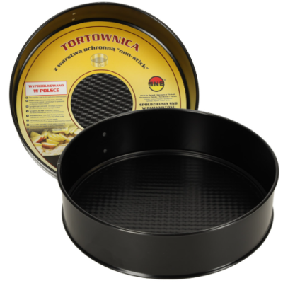 TORTOWNICA OKRĄGŁA ROZPINANA nonstick wyjmowane dno fi24 24