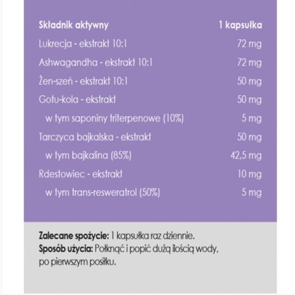 Yango Panaseus MOJA TARCZYCA  430MG żeń-szeń ashwagandha