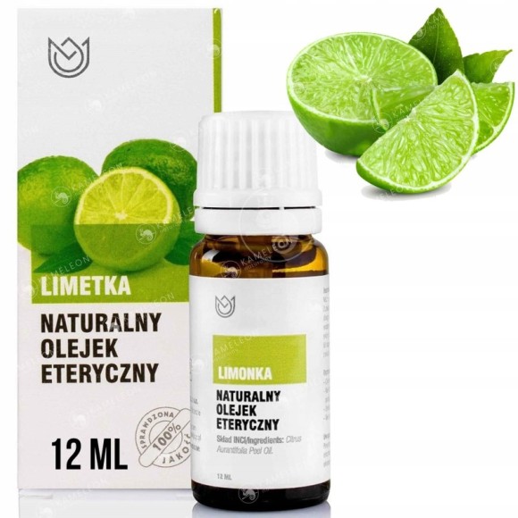 Naturalny OLEJEK ETERYCZNY LIMETKA LIMONKA 10ml owocowy