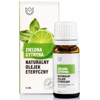 Naturalny OLEJEK ETERYCZNY 100% ZIELONA CYTRYNA cytrus 10ml