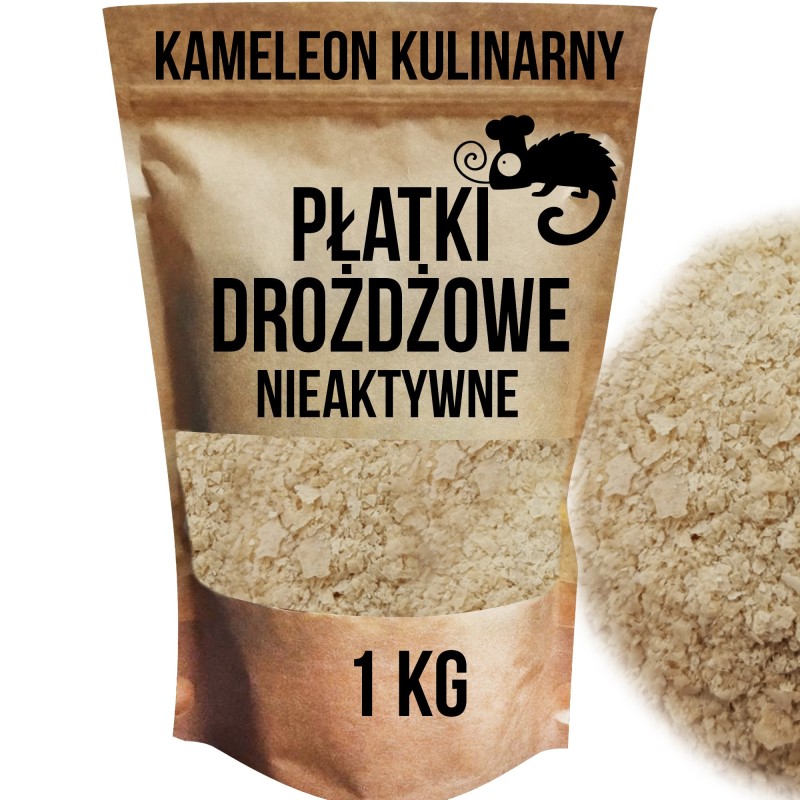 KAMELEON KULINARNY PŁATKI DROŻDŻOWE NIEAKTYWNE 1KG białko
