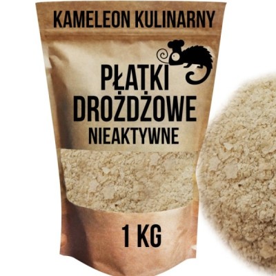 KAMELEON KULINARNY PŁATKI DROŻDŻOWE NIEAKTYWNE 1KG białko