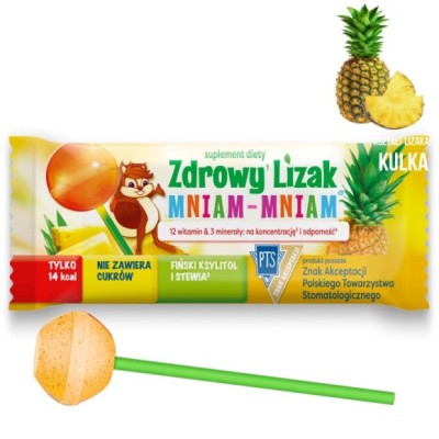 Starpharma ZDROWY LIZAK KULKA ananas ANANASOWY bez cukru