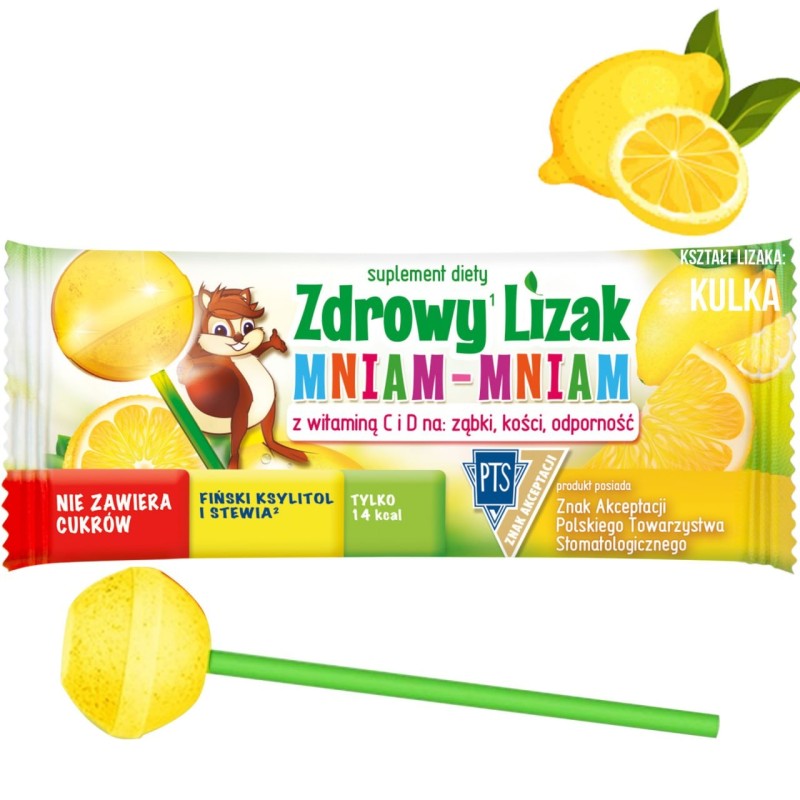 Starpharma ZDROWY LIZAK KULKA cytrynowy CYTRYNA witamina C