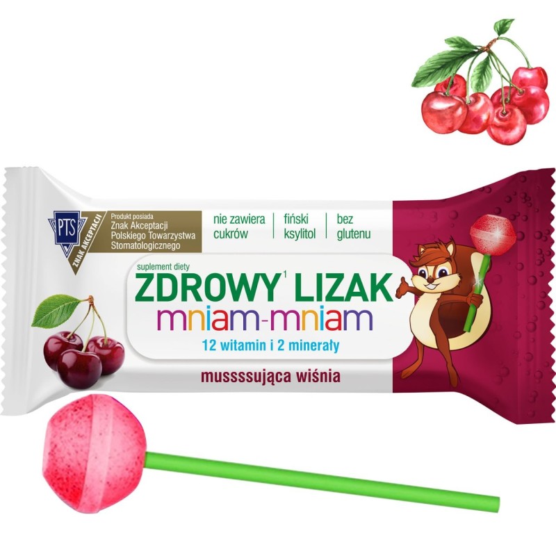 Starpharma ZDROWY LIZAK kulka wiśnia WIŚNIOWY bez cukru