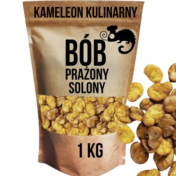 KAMELEON KULINARNY  BÓB PRAŻONY SOLONY 1000g 1KG słona
