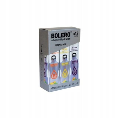 12X BOLERO DRINK NAPÓJ w proszku 3G ICE TEA MIX ZESTAW